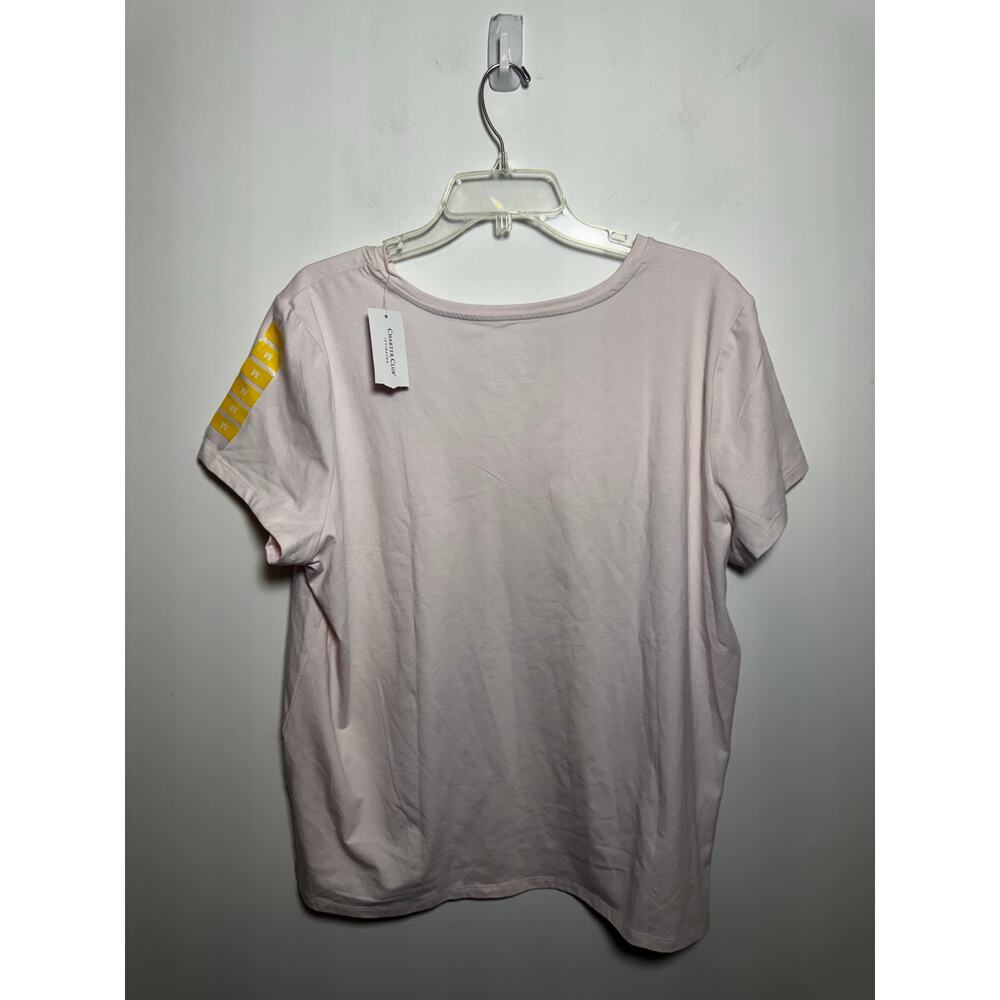 Brand New State of Day Women's Size 2XL XXL Pink Wink T-Shirt Top - Picture 4 of 7